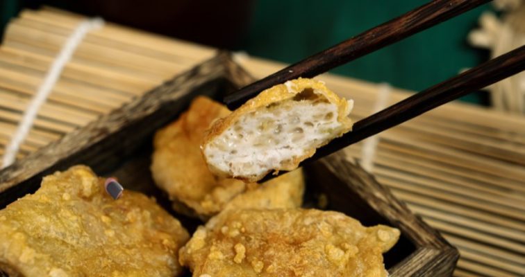 Chả cốm chiên