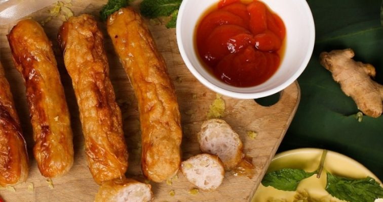 xúc xích cốm