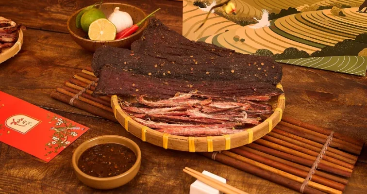 Thịt trâu gác bếp nhà Đỗ Gia 2