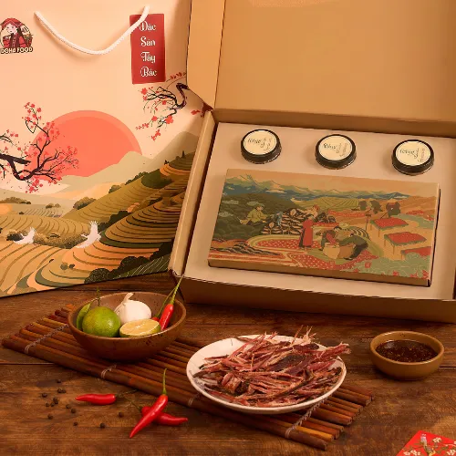 ảnh phụ thịt trâu gác bếp 2