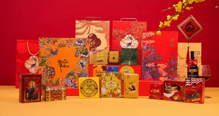 Các set quà tết bánh kẹo nhà đỗ gia 1