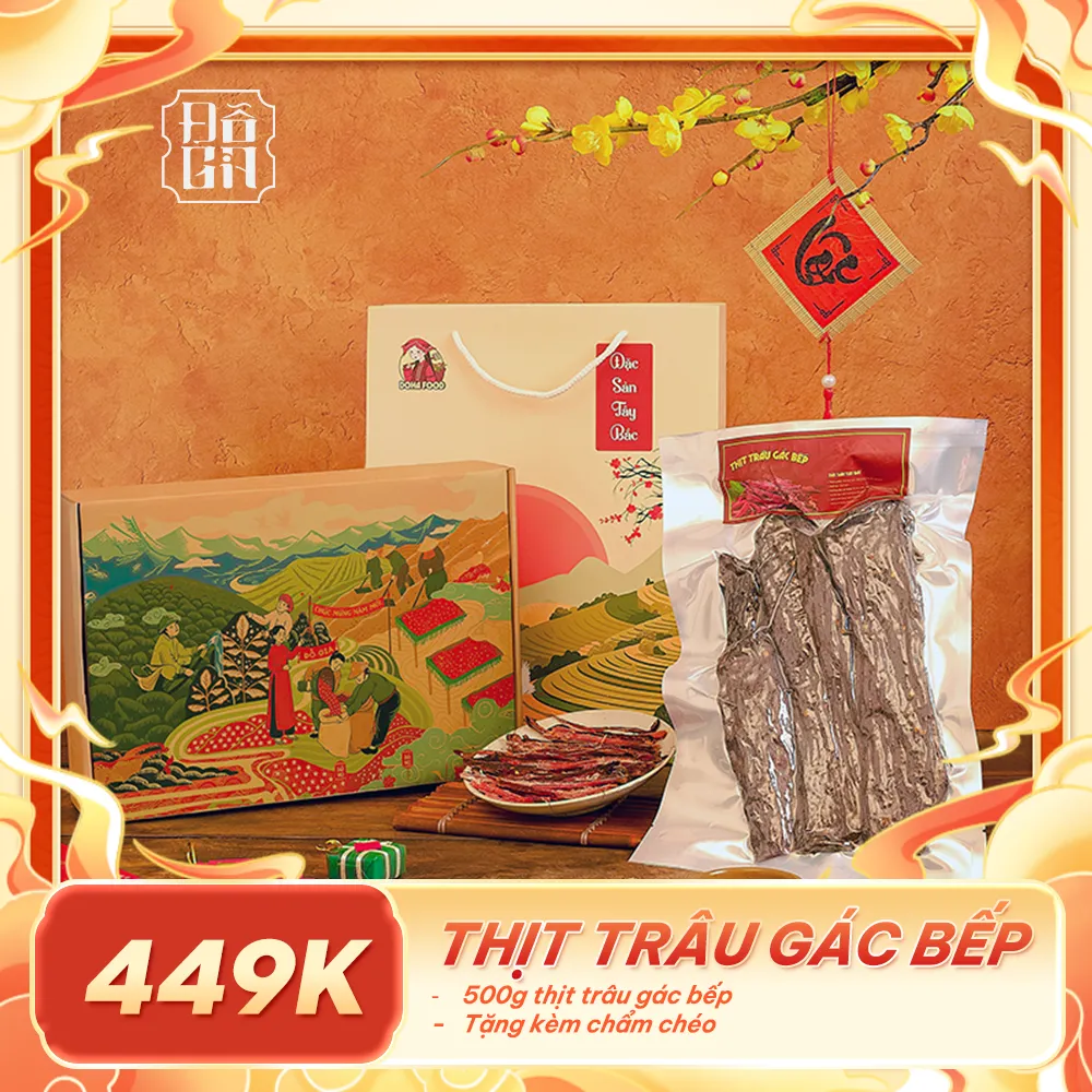 ảnh sản phẩm thịt trâu gác bếp