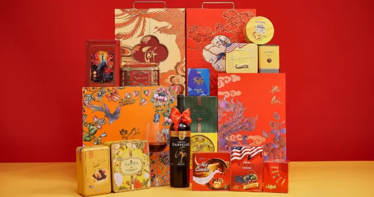 Các hộp quà tết bánh kẹo