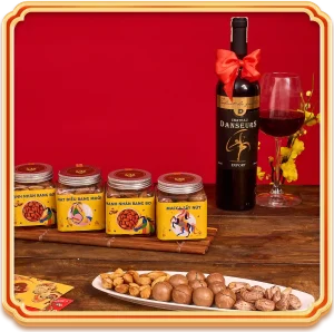 các món trong set quà hạt dinh dưỡng hạt lành sum vầy