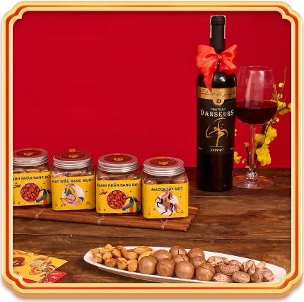 các món trong set quà hạt dinh dưỡng hạt lành sum vầy