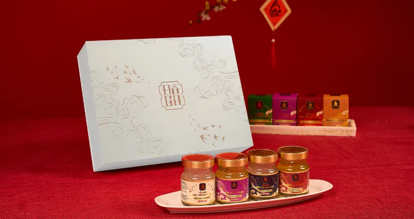 Hộp quà tết yến sào 6 hũ