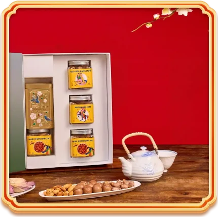 set quà hạt dinh dưỡng ngũ lộc trao xuân