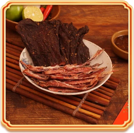 thịt trâu gác bếp