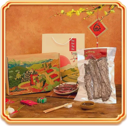 hộp quà thịt trâu gác bếp