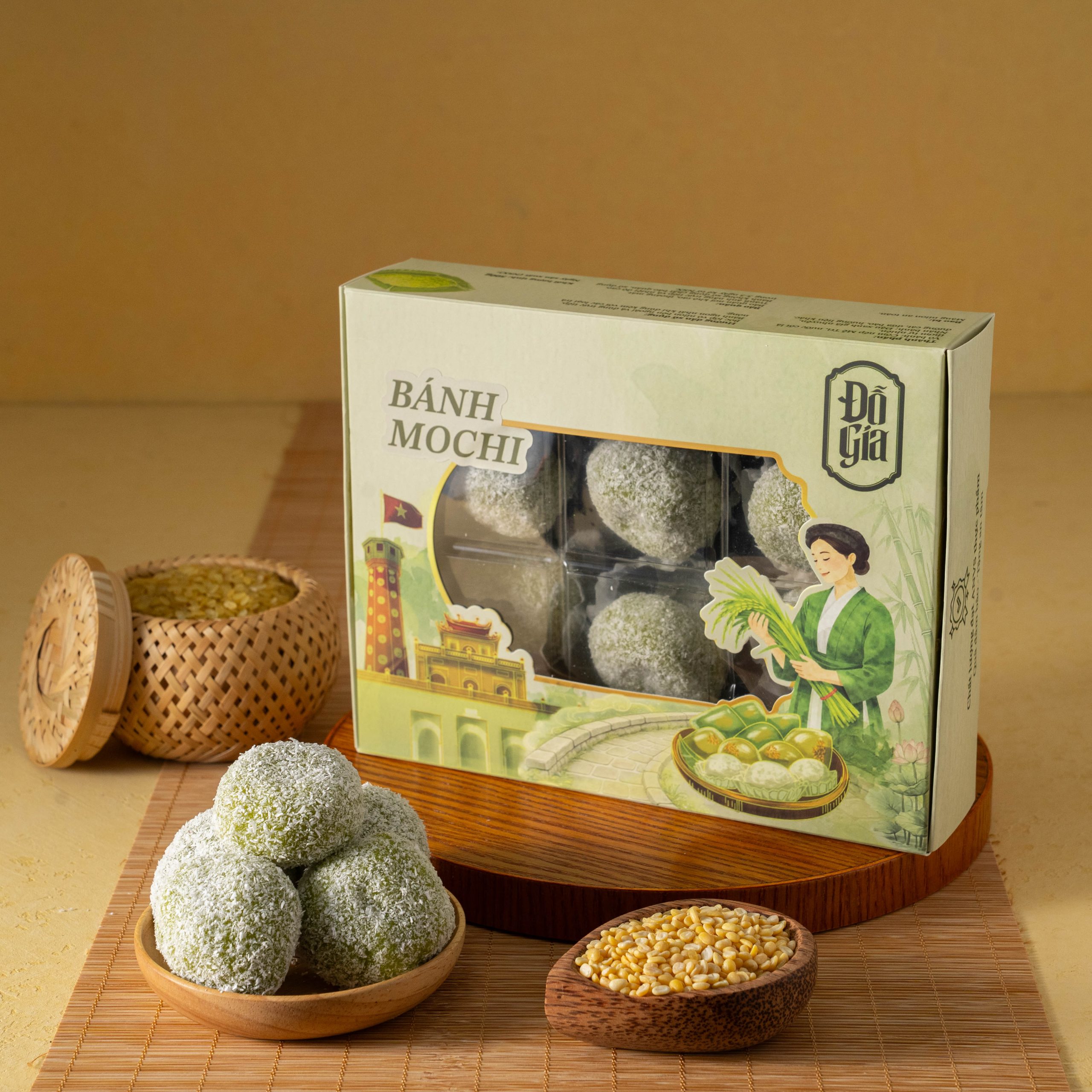 Bánh Mochi cốm